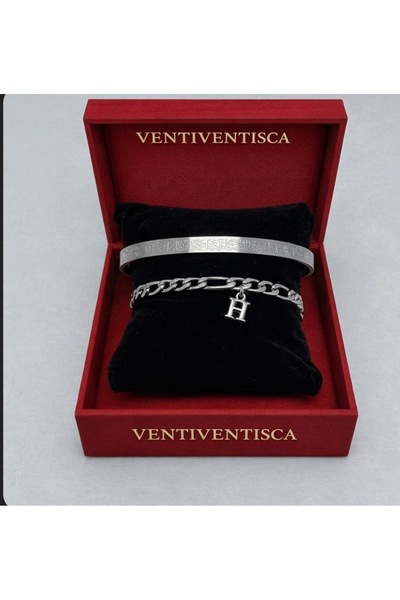 VENTİ VENTİSCA Steel Letter Bracelet Ayetel Kürsi Bracelet Valentine's Day Gift