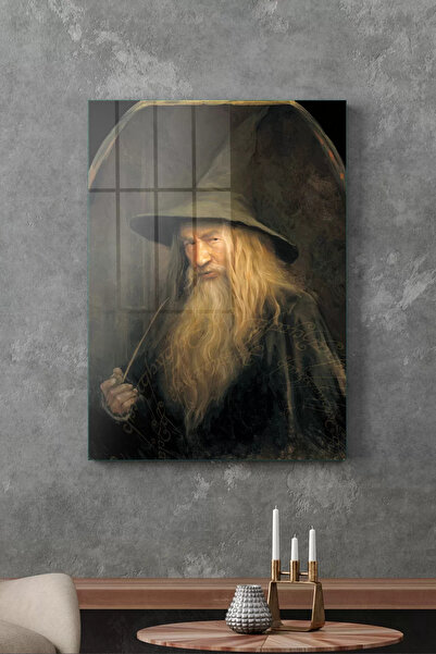 Decovetro Cam Tablo Yüzüklerin Efendisi Gandalf