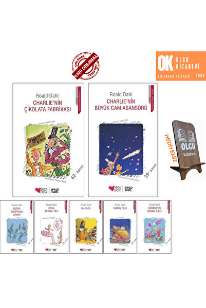 Can Çocuk Roald Dahl 7 Kitap / Charlie'nin Çikolata Fabrikası - Dünya Şampiyo...