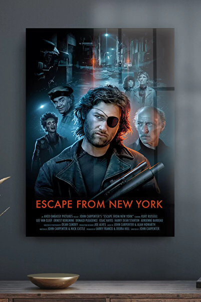 Decovetro Poster de film Escape From New York din sticlă