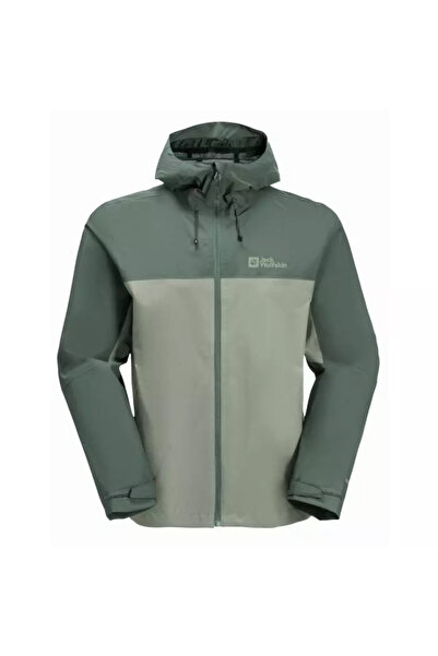 Jack Wolfskin 1115892_4137 WEILTAL 2L JKT M Outdoor Yağmurluk yeşil