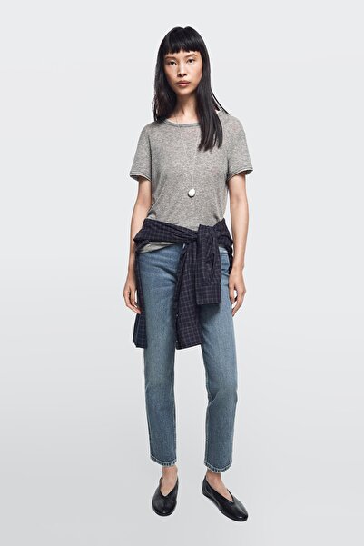 Massimo Dutti Orta bel crop slim fit jean