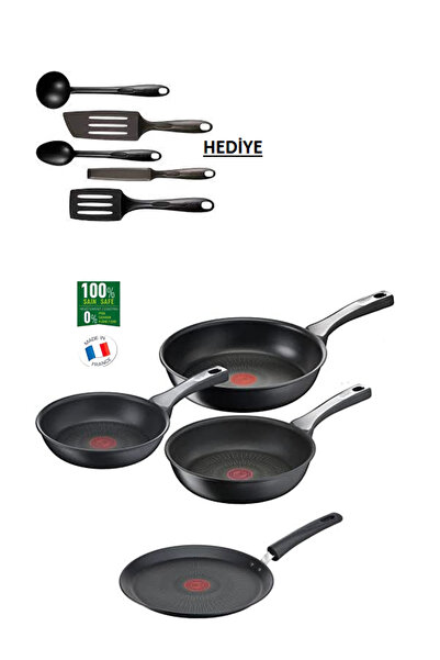 TEFAL Titanyum 6x Indüksiyon Tabanlı Tava Seti 10 Parça