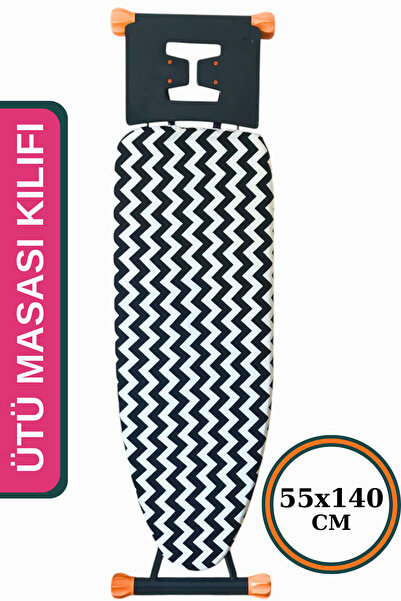 Ironing Board Cover Large Size Felt Pouch Cover with Stopper 55x140cm Zebra