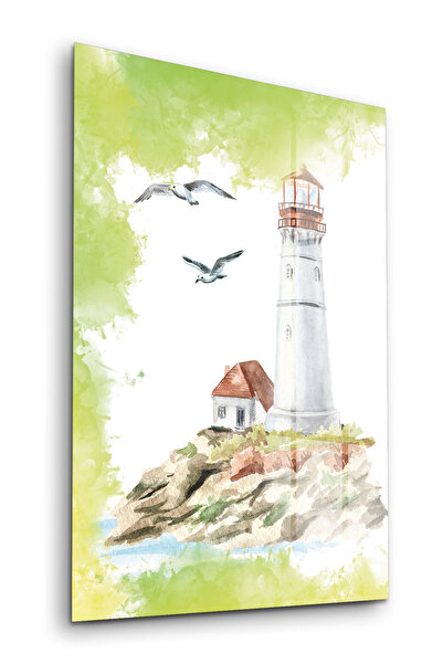 Decovetro Stakleni sto, uljana slika, svetionik