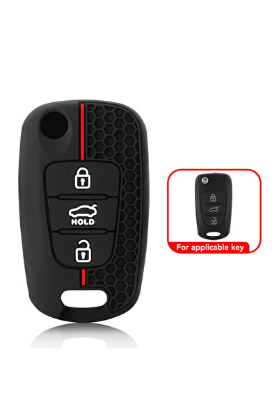 Choice غطاء مفتاح سيليكون من النوع A لسيارات هيونداي سولاريس 2، i20، i30، i35...