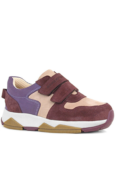 Rakerplus Γνήσιο δέρμα Claret Red Pink για κορίτσια Velcro Sneakers Αθλητικά ...