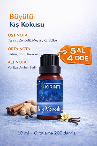 KIRINTI 2000 Kış Masalı Esansı 10 ml – Buhurdanlık, Difüzör ve Oda Kokusu