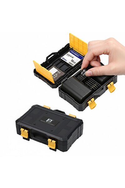 Tianya DSLR ve Aynasız için Batarya ve Hafıza Kartı Kutusu Card Box Canon Nikon Sony Fujifilm Olympus