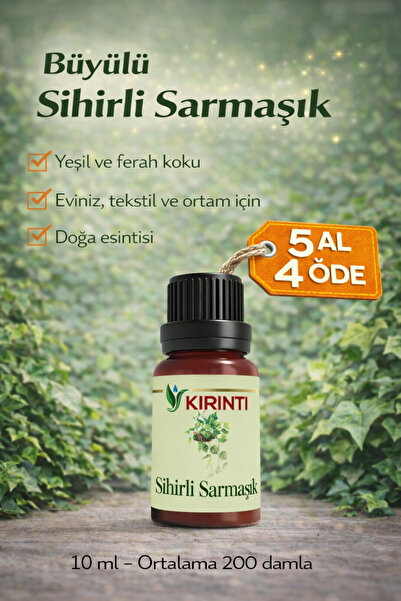 KIRINTI 2000 Sihirli Sarmaşık Kokulu Esansı 10 ml – Buhurdanlık, Difüzör ve O...