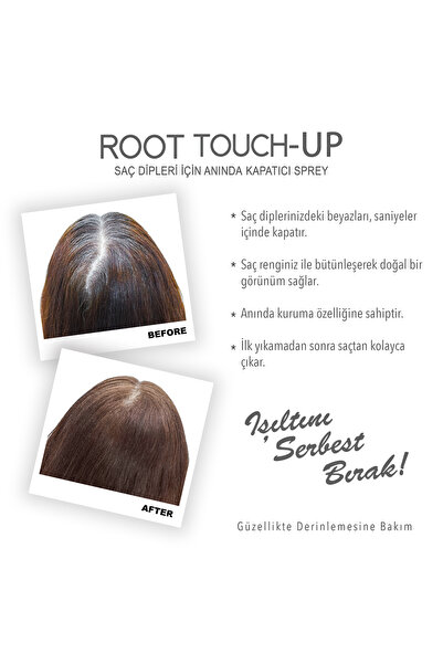Neva ROOT TOUCH-UP Saç Dipleri İçin Kapatıcı Sprey AÇIK KAHVERENGİ 75ml x 4adet