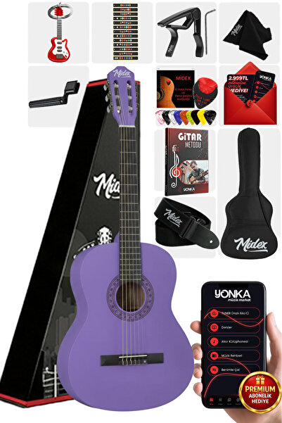Midex CG-270PRP Klasik Gitar 4/4 Yetişkin Boy Sap Ayarlı Full Set