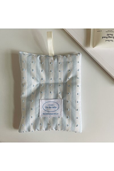 Choice 16.5X12.5cm Blue Ins Style Polka Dot Coasters Portable Square Cotton C...