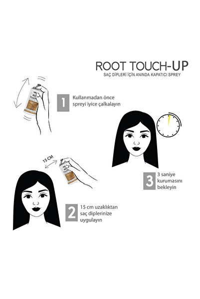 Neva ROOT TOUCH-UP Saç Dipleri İçin Kapatıcı Sprey SARI 75ml x 4adet