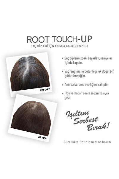 Neva ROOT TOUCH-UP Saç Dipleri İçin Kapatıcı Sprey KOYU KUMRAL 75ml x 4adet