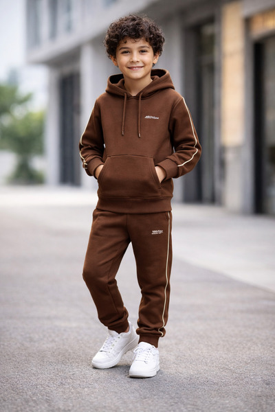 TORYUM TEKSTİL 2-Piece Hooded Suit with 3-Ply Thick Winter Fabric
