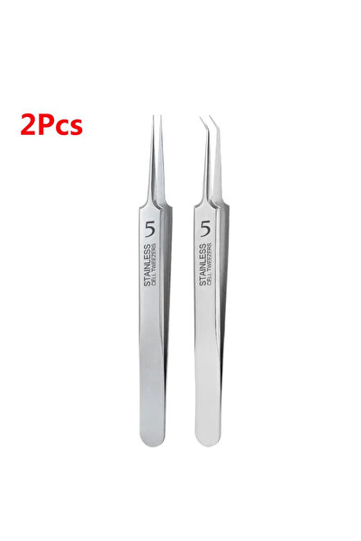 Choice 2pc German Ultra-fine No. 5 Cell Pimples Blackhead Clip Tweezers Beaut...