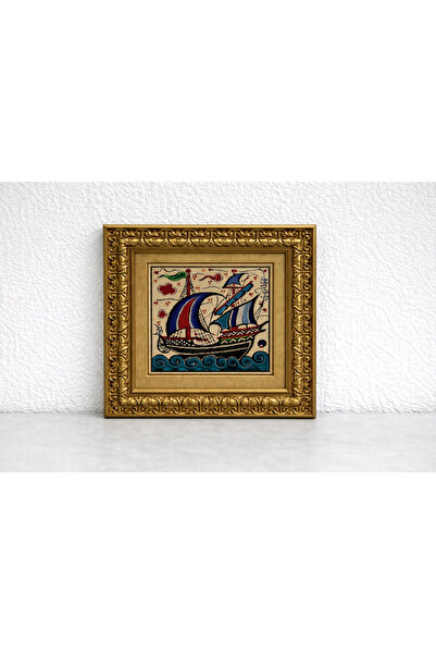 LINETTA STUDIO Çini Desen Çerçeveli Tablo