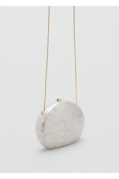 MANGO Woman Oval clutch çanta