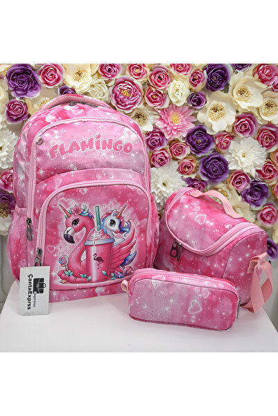 ÇantaExpress Set de 3 rucsacuri pentru școala primară pentru fete, cu model c...