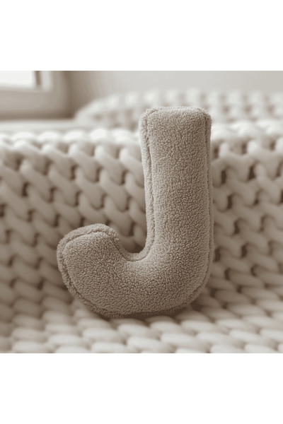 Woodesk Λίτερα, Γράμμα Τ, Μαξιλάρι, Μαξιλάρι ριχτάρι, Γεμισμένο με ίνες, Ύφασ...