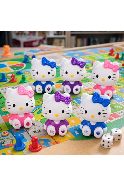 zirve oyuncak Hello Kitty Figür Oyuncak Seti 6’lı – Sevimli Mini Kedi Karakte...