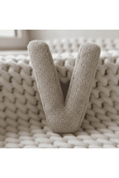 Woodesk Λίτερα, Γράμμα Β, Μαξιλάρι, Μαξιλάρι ριχτάρι, Γεμισμένο με ίνες, Ύφασ...