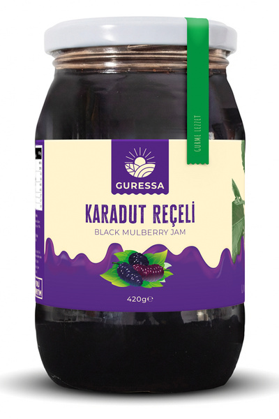 GURESSA Karadut Reçeli 420 Gr (Bütün Meyveli & Kahvaltılık)