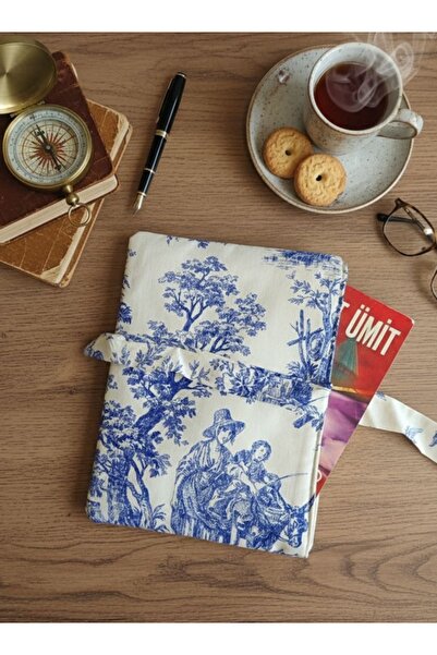 Doğa teks home Mavi vingate yandan bağlamalı tablet/kitap kılıfı (22-29 cm 11...