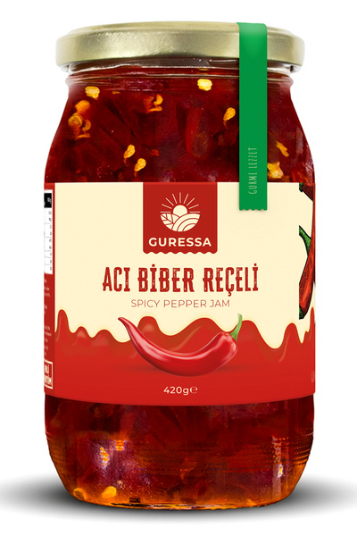 GURESSA Acı Biber Reçeli 420 Gr (Kahvaltılık & Peynir Yanı)
