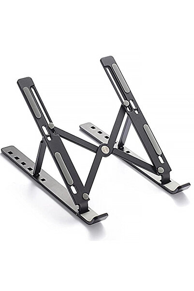Vivesta Shop Stand Durable Metal Foldable Adjustable Black Color Notebook Lap...