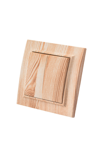 Choice1 EU 2 Gang 1 Way Switch Wood Flame Retardant EU Standard With Ground P...