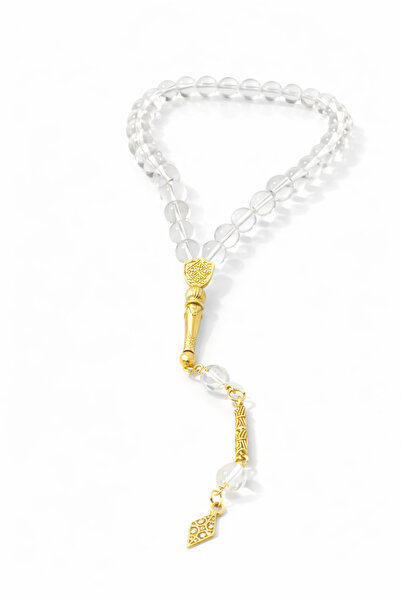 DeNors Gold Detailed Transparent Beads Prayer Beads