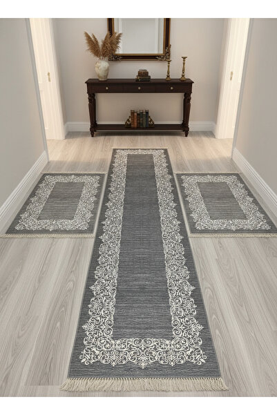 ALLGELSİN Yatak Odası Seti Yıkanabilir 3 'lü Yatak Odası Yolluk Takımı 2 Adet...