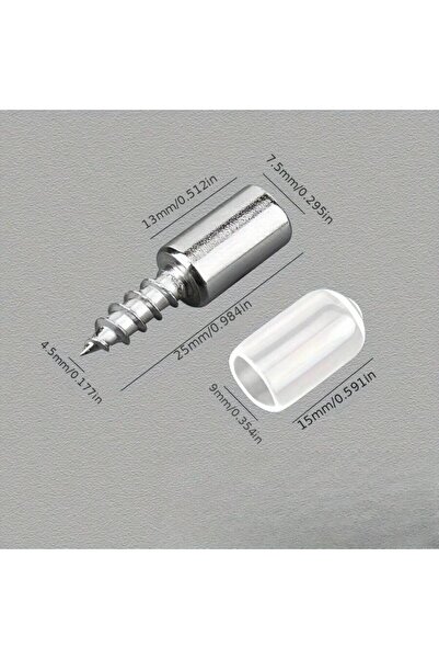 Choice 20 قطعة من أوتاد دعم الرفوف عديمة اللون مع براغي - دعامة متينة للخزائن...
