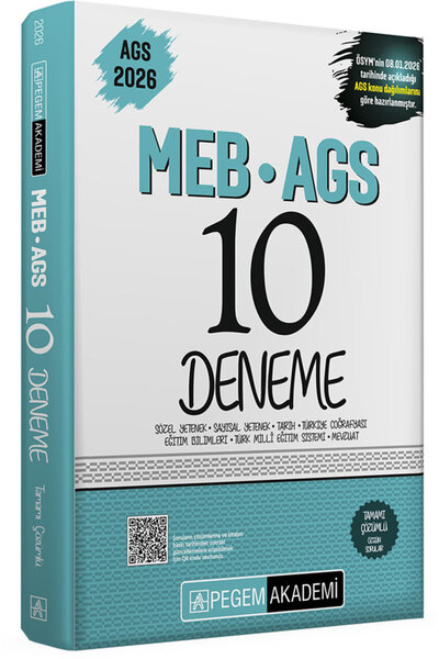 Pegem Akademi Yayıncılık 2026 MEB AGS Tamamı Çözümlü 10 Deneme