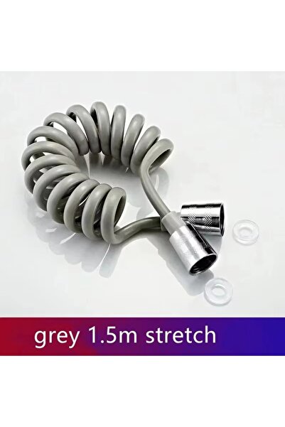 Choice Grey 1.5M Universal Flexible Shower Hose with Spring Extension Hand Sp...
