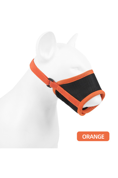 choice2 كمامة برتقالية للكلاب، مضادة للنباح، قابلة للتعديل، مضادة للعض، ناعمة...