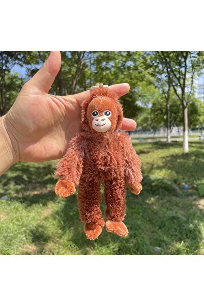 Choice لا يوجد قلادة دمية غوريلا حمراء قطيفة كرتونية كاواي قلادة سلسلة مفاتيح...