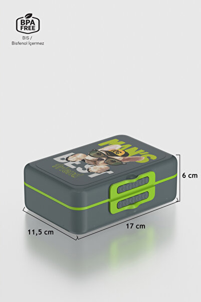 Renga Tondo Desenli PP Çocuk Beslenme Kabı 192008 Füme