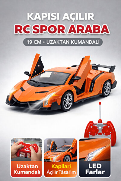 TRENDZONE Uzaktan Kumandalı Full Fonksiyon Kapıları Açılabilir Işıklı Spor Ar...