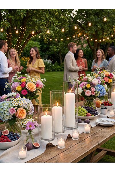 Paşabahçe 3 Lü Silindir Cam Vazo Seti Denizli El Imalati En Büyük Set