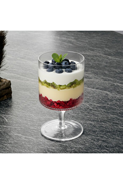 Tohana كأس زجاجي مخطط