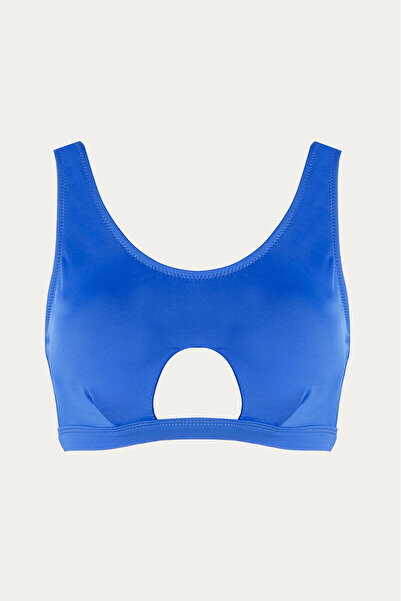 LOYA Mavi Halter Tek Üst Bikini