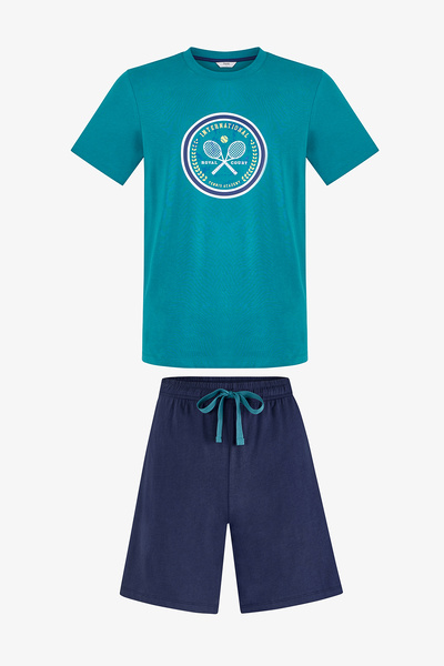 Penti Set de pijamale colorate pentru bărbați, stil Serve