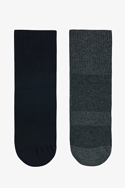 Penti Siyah Antrasit Non Sport 2li Soket Çorap