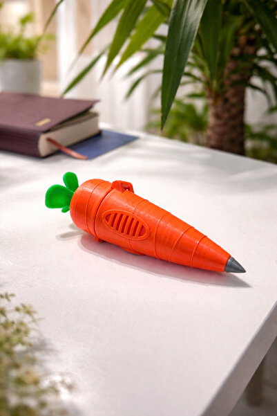 The Plasti Havuç Speaker Kalem Lolipop Şeker Kutusu Para Kutusu