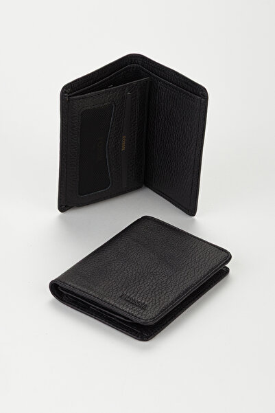 Fossil Kutulu Hakiki Deri Dikey Ekstra Kartlıklı Mini Erkek El Portföyü Cüzdan