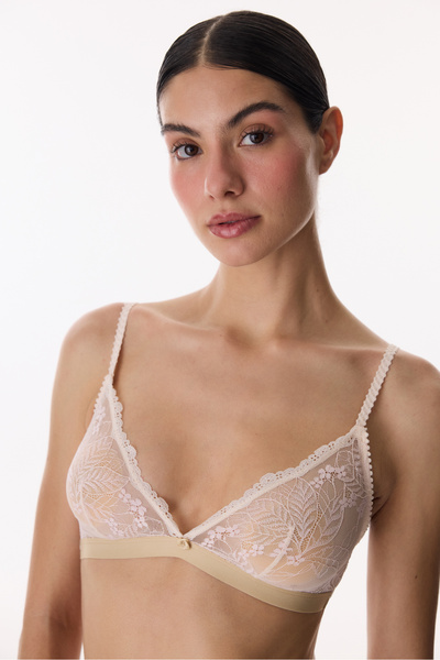 Penti Beige Triangle Lace Bra