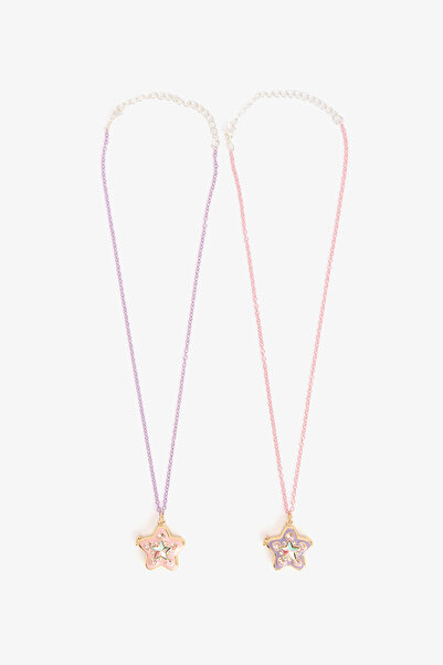 Penti Colorful Girl's 2-Piece Bff Necklace Set